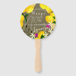 Lemon Squeeze Hand Fan