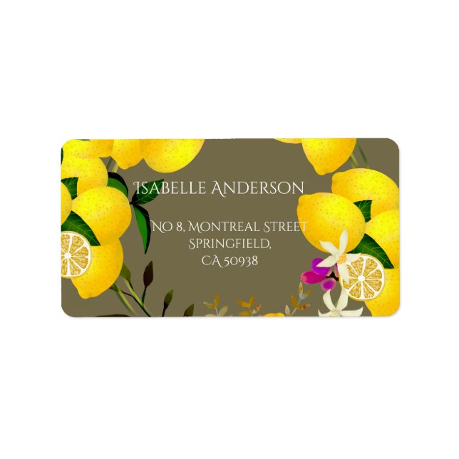 Lemon Squeeze  Label (Front)