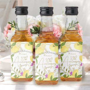 Lemon Squeeze  Liquor Bottle Label