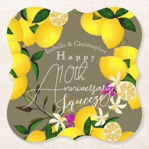 Lemon Squeeze Paper Coaster