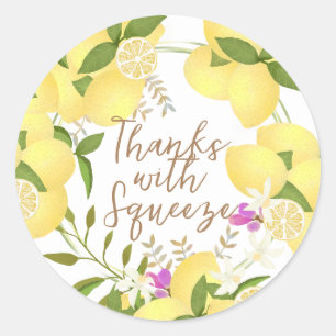 Lemon Squeeze White Sticker