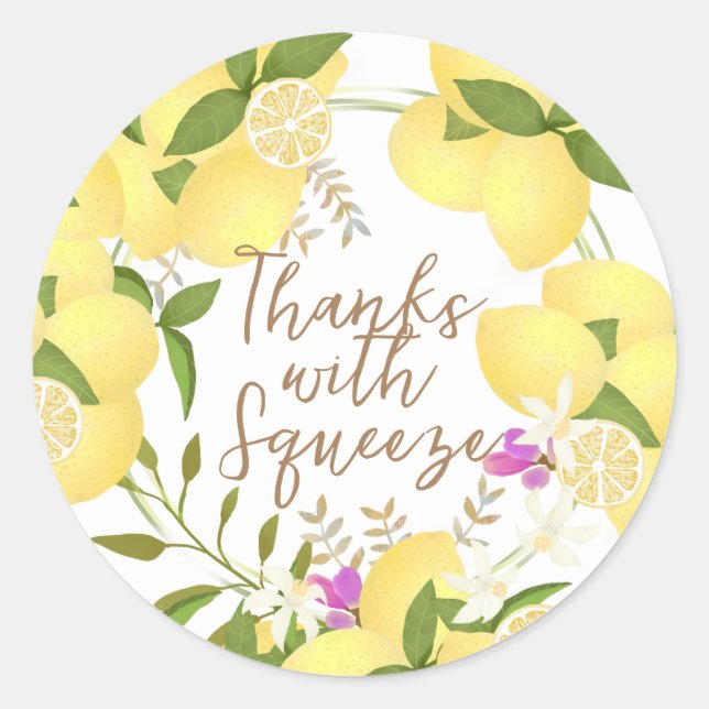Lemon Squeeze White Sticker (Front)