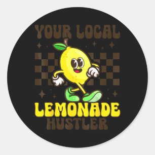 Lemon Stand Funny Lemonade Entrepreneur for Boys Classic Round Sticker