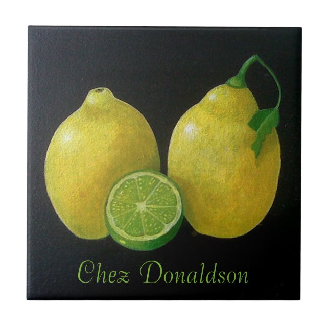Lemon Still Life Tile (Front)