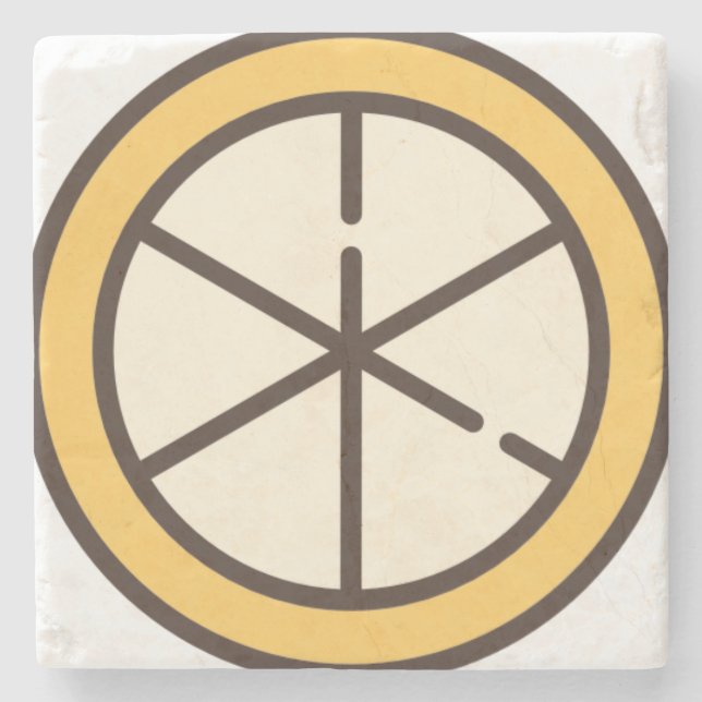 lemon stone coaster (Front)