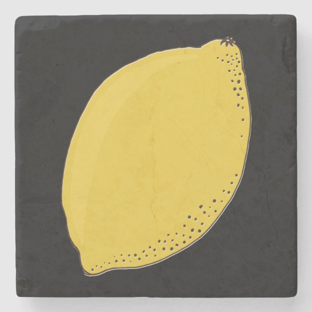 Lemon Stone Coaster (Front)