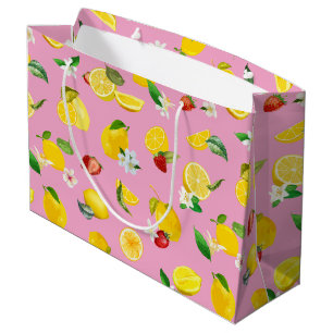 Lemon & Strawberry 1 Large Gift Bag