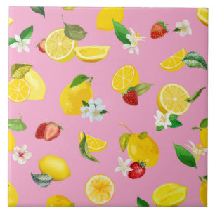Lemon & Strawberry 1 Tile