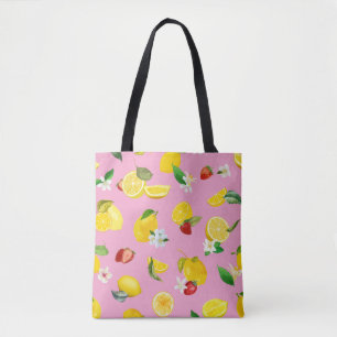 Lemon & Strawberry 1 Tote Bag