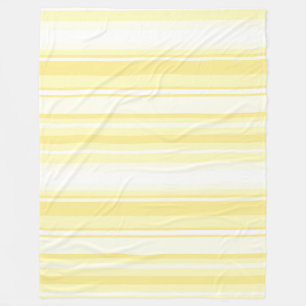 Lemon stripes fleece blanket