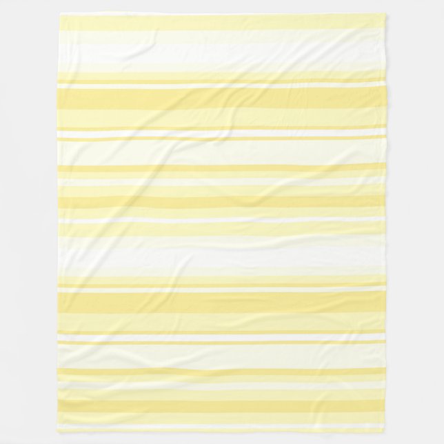 Lemon stripes fleece blanket (Front)