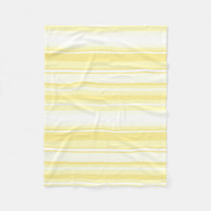 Lemon stripes fleece blanket