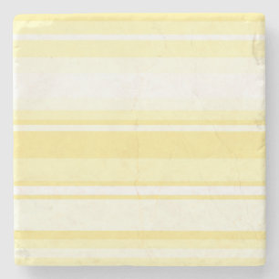 Lemon stripes stone coaster