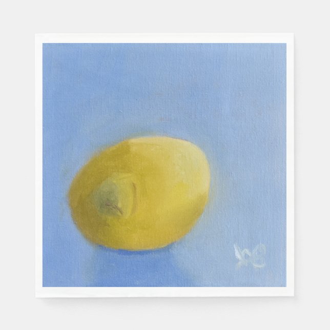 Lemon Study Napkin (Front)