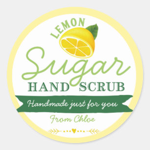 Lemon Sugar Scrub Label