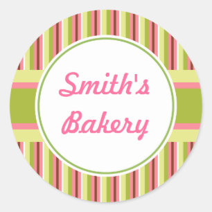 Lemon Sugar Stripes Sticker