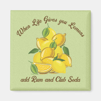 Lemon Summer Add Rum Magnet