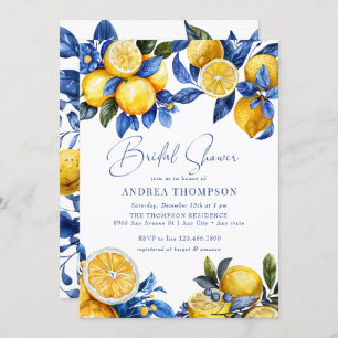 Lemon Summer Bridal Shower Invitation