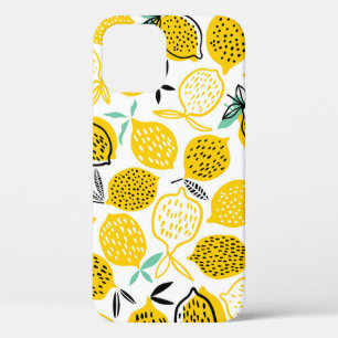 Lemon Summer Design Vintage Illustration iPhone 12 Case