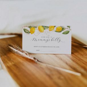 Lemon Summer How Big Is Mummy’s Belly Ticket Enclosure Card