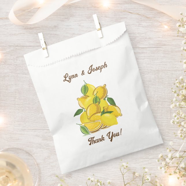 Lemon Summer Party Favour Bag (Clipped)