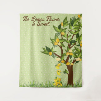 Lemon Summer Photography Backdrop Tapestry