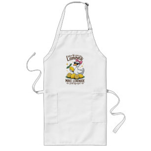 Lemon Summer Quote Long Apron