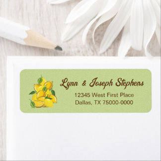 Lemon Summer Return Address Label