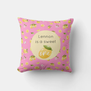 Lemon Sweet One 1st Birthday Cushion