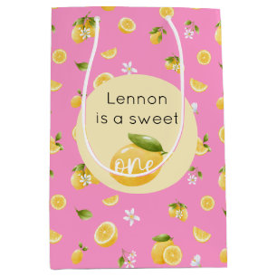 Lemon Sweet One 1st Birthday Medium Gift Bag