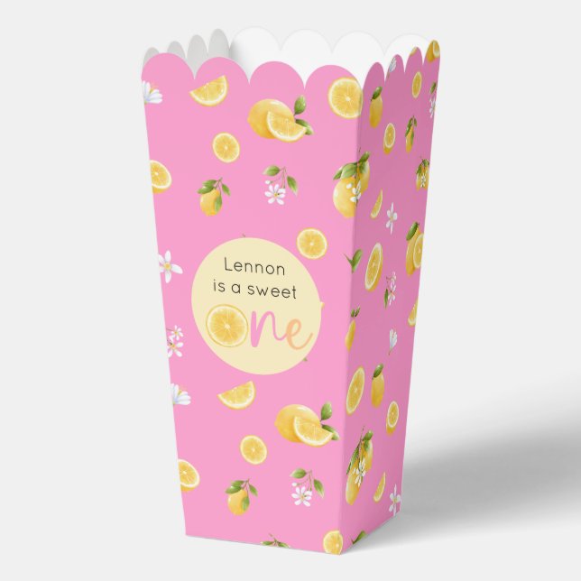 Lemon Sweet One Birthday Favour Box (Front)