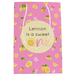 Lemon Sweet One Birthday Medium Gift Bag
