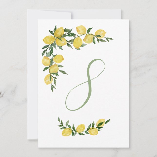 Lemon Table Number Eight  (Front)