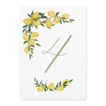 Lemon Table Number Four