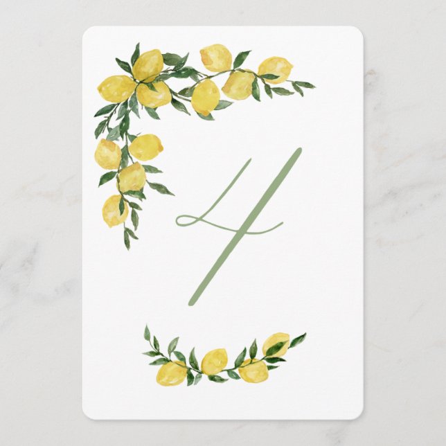 Lemon Table Number Four  (Front)