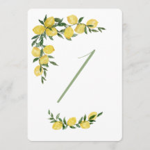 Lemon Table Number One 