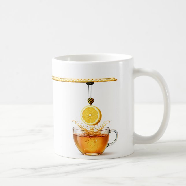 Lemon Tea Under Construction – Creative Constructi Coffee Mug (Right)
