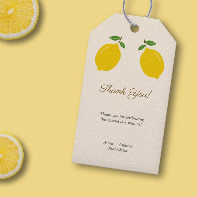 Lemon Thank You Gift Tags (Lemon Thank You Gift Tags)