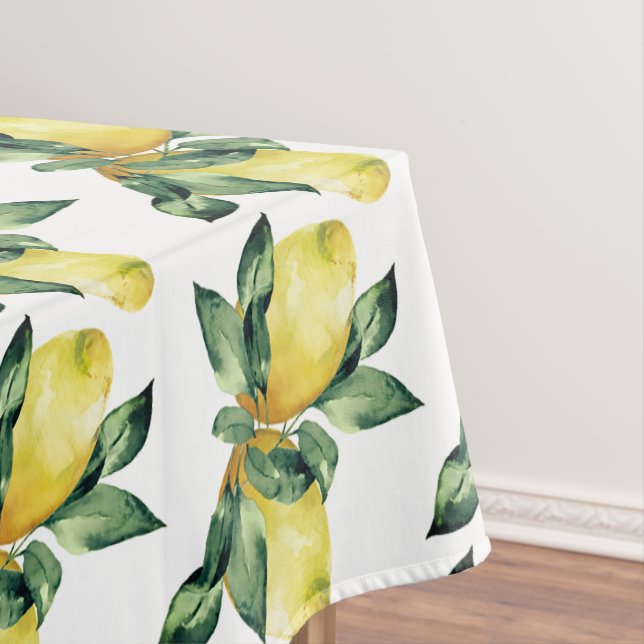 Lemon Theme Bridal Shower  Tablecloth (In Situ)