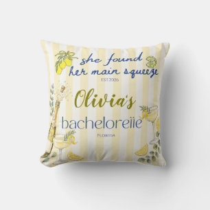 lemon theme she found her main squeeze yellow  cushion
