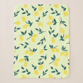 Lemon Theme Sherpa Blanket