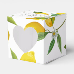 Lemon themed bridal shower favour  favour box