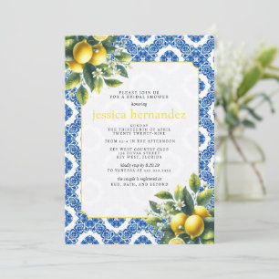 Lemon Tile Bridal Shower  Invitation