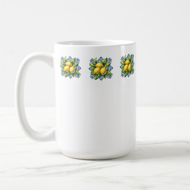 Lemon Tile Coffee Mug (Left)