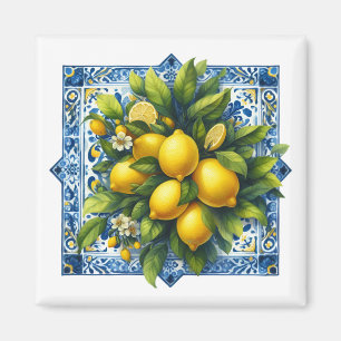 Lemon Tile Magnet  