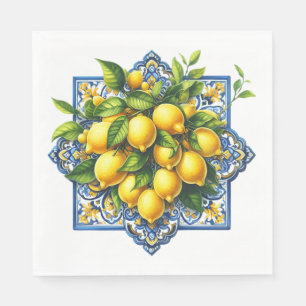 Lemon Tile Napkins