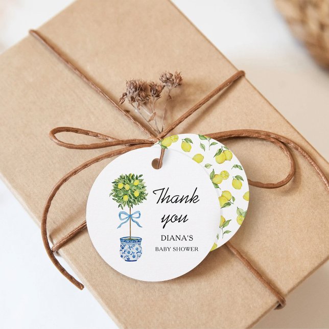 Lemon Tree Baby Shower Favour Tags (Creator Uploaded)