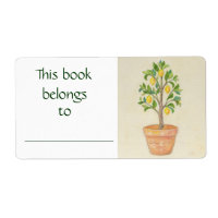 Lemon Tree book label