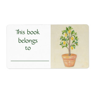 Lemon Tree book label