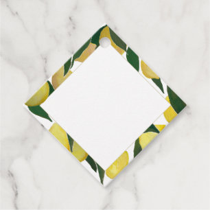 Lemon Tree Border Favour Tag
